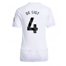 Manchester United Matthijs de Ligt #4 Borte skjorte til dame 2025-26 Kortermet